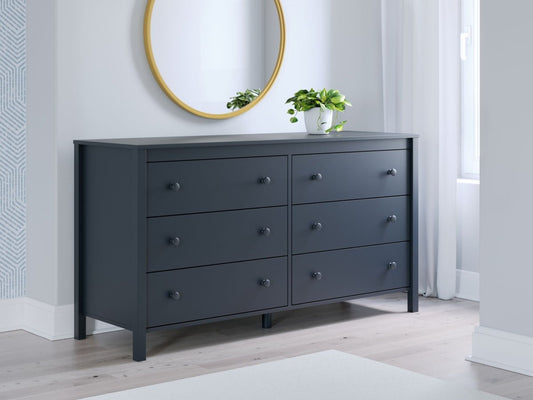 Simmenfort - Six Drawer Dresser - Navy Blue Dressers by Signature Design by Ashley® - Walls Furniture & Mattress