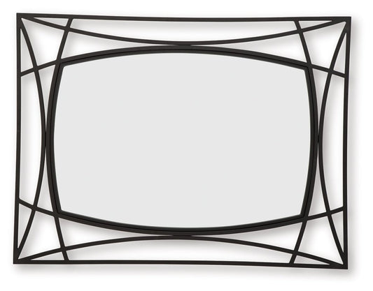 Freenville - Black - Accent Mirror Accent Mirrors by Signature Design by Ashley® - Walls Furniture & Mattress