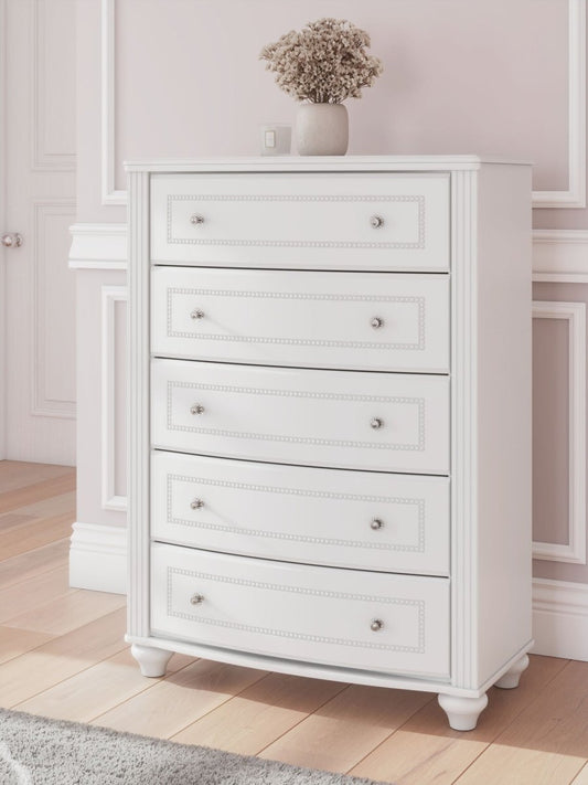 Kozlani - Five Drawer Chest - White Accent Chests by Signature Design by Ashley® - Walls Furniture & Mattress