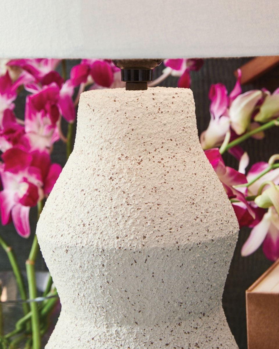 Dawthorne - Cream - Paper Table Lamp Table Lamps by Signature Design by Ashley® - Walls Furniture & Mattress