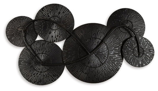 Rhetlen - Wall Decor - Black / Gold Finish Wall Decor by Signature Design by Ashley® - Walls Furniture & Mattress