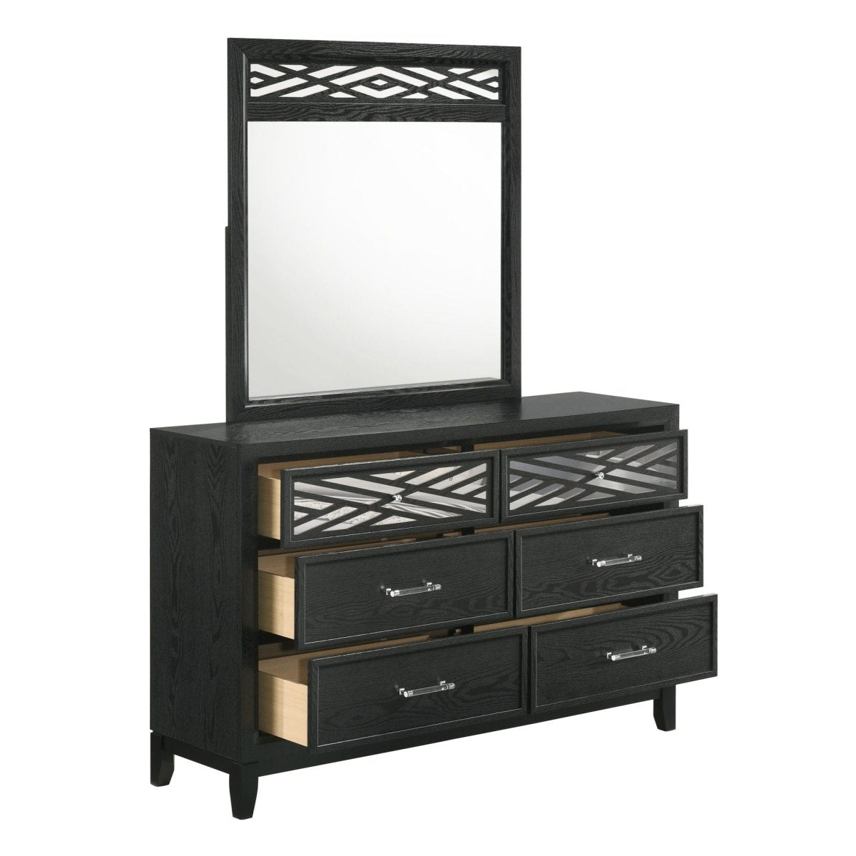 Obsidian - Dresser Dresser & Mirror by New Classic - Walls Furniture & Mattress