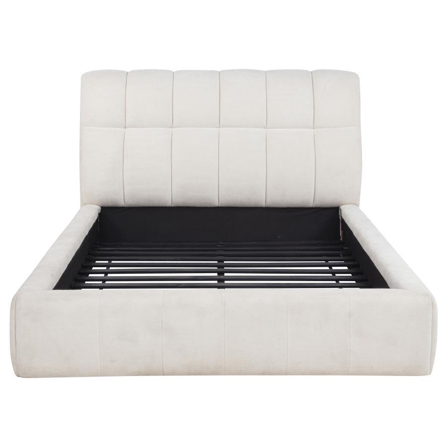Nollet - Upholstered Platform Bed Upholstered Beds by Coaster Fine Furniture - Walls Furniture & Mattress