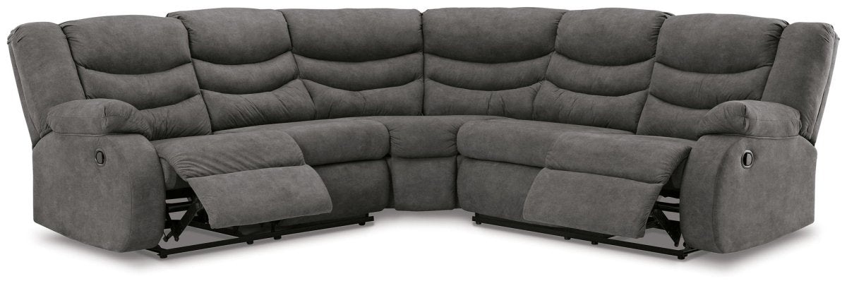 Partymate - Reclining Sectional Reclining Sectionals by Signature Design by Ashley® - Walls Furniture & Mattress