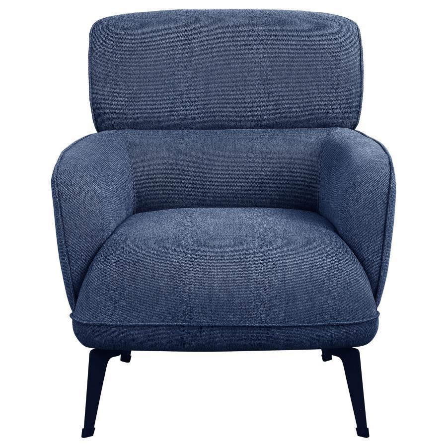 Andrea - Upholstered Crecent Arm Accent Chair Arm Chairs by Coaster Fine Furniture - Walls Furniture & Mattress