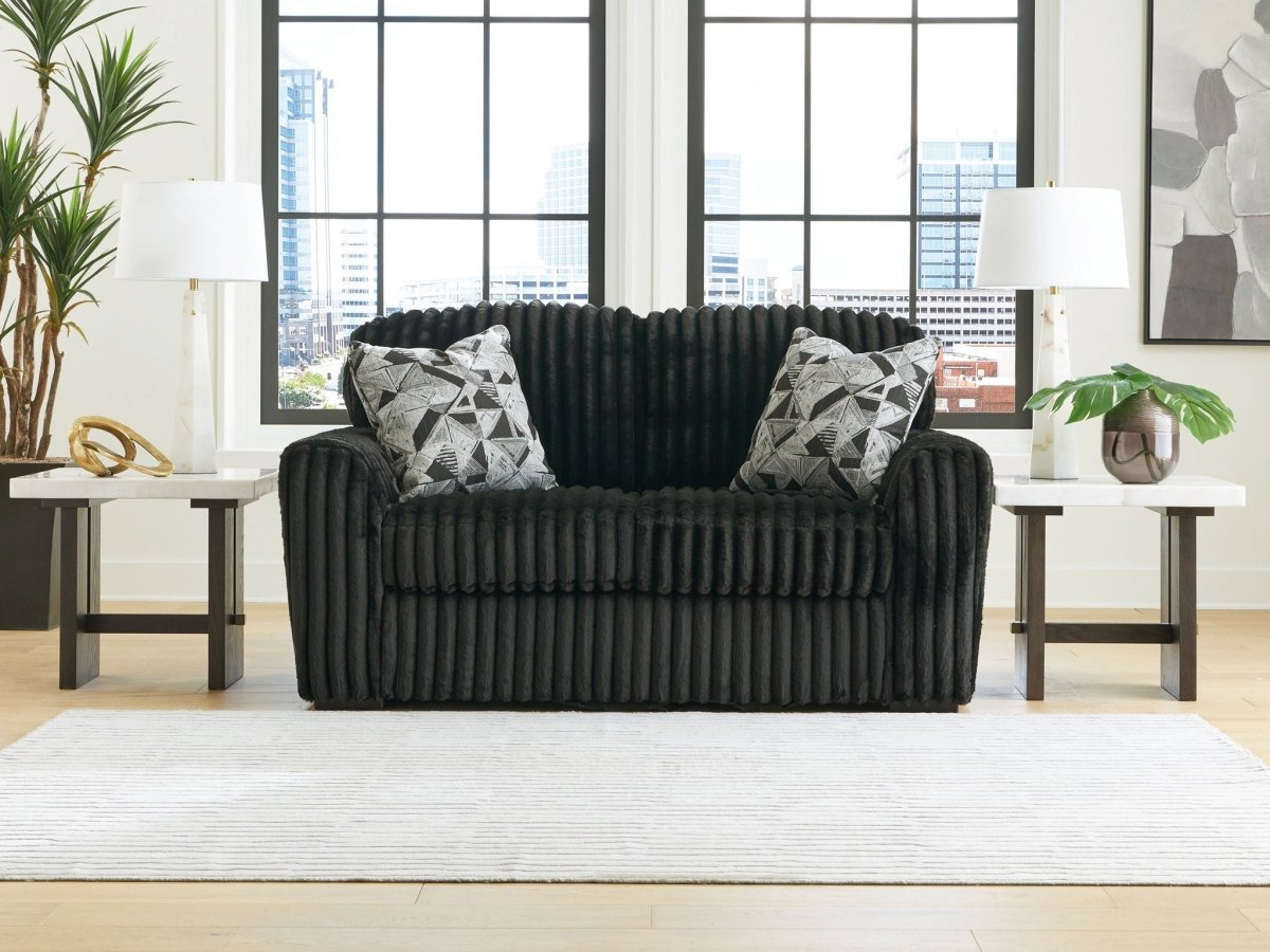 Midnight - Madness - Loveseat Stationary Loveseats by Signature Design by Ashley® - Walls Furniture & Mattress