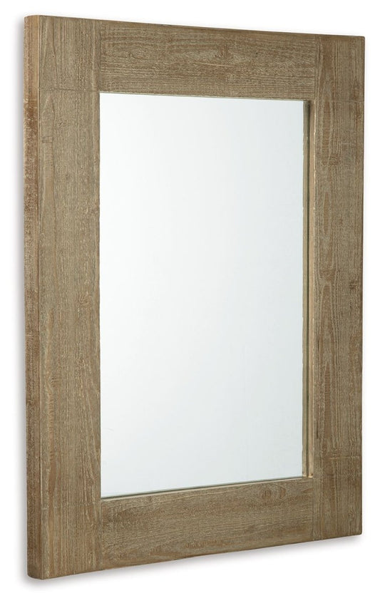 Waltleigh - Accent Mirror - Distressed Brown Accent Mirrors by Signature Design by Ashley® - Walls Furniture & Mattress