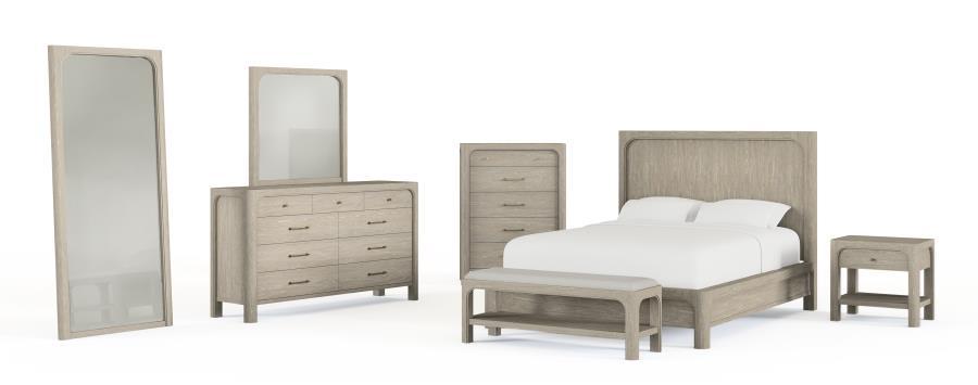 Solano - 55" Eastern King Panel Bed - Weathered Mango Panel Beds by Coaster Fine Furniture - Walls Furniture & Mattress