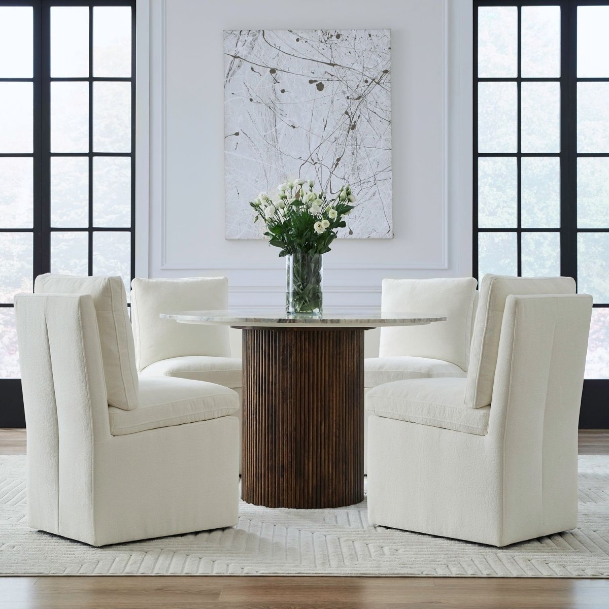Accent Dining - Accent Dining Chair With Casters Side Chairs by Liberty Furniture - Walls Furniture & Mattress