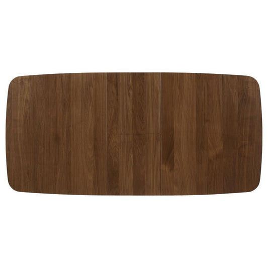 Redbridge - Extension Leaf Dining Table - Natural Walnut Dining Tables with Extensions by CoasterEveryday - Walls Furniture & Mattress