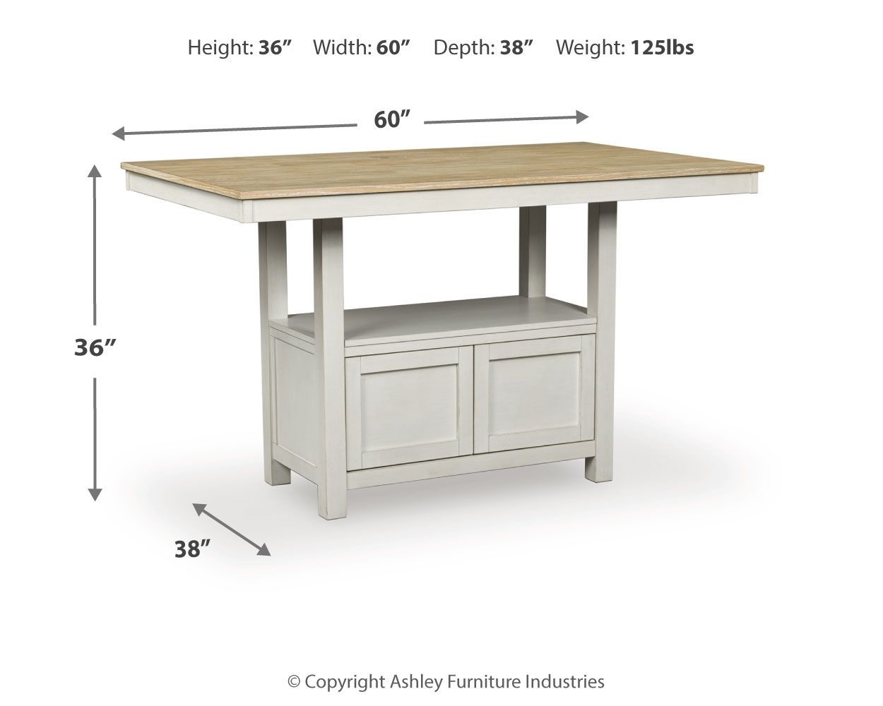 Purlaney - Rectangular Dining Table Counter Tables by Signature Design by Ashley® - Walls Furniture & Mattress