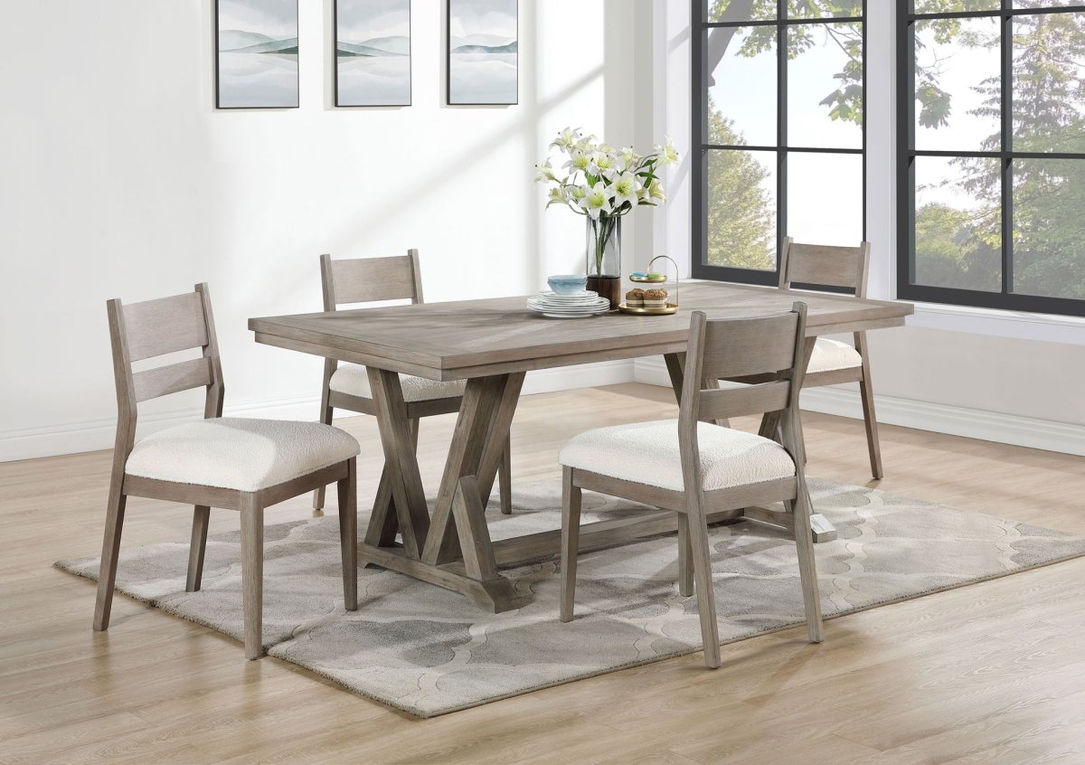 Cornelia - Rectangular Dining Table Set 5 Piece Dining Room Sets by CoasterEveryday - Walls Furniture & Mattress
