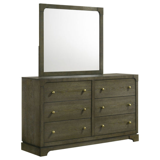 Gran Park - 6 - Drawer Dresser Cabinet Dressers by Coaster Fine Furniture - Walls Furniture & Mattress