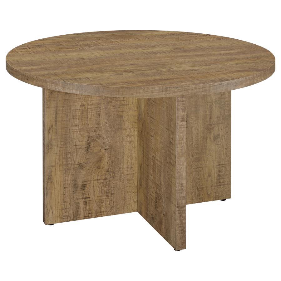 Jamestown - Round Composite Wood Dining Table - Mango Dining Tables by CoasterEveryday - Walls Furniture & Mattress