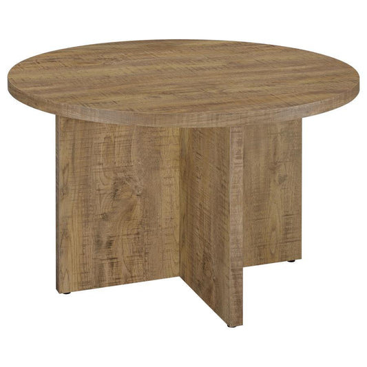 Jamestown - Round Composite Wood Dining Table - Mango Dining Tables by CoasterEveryday - Walls Furniture & Mattress