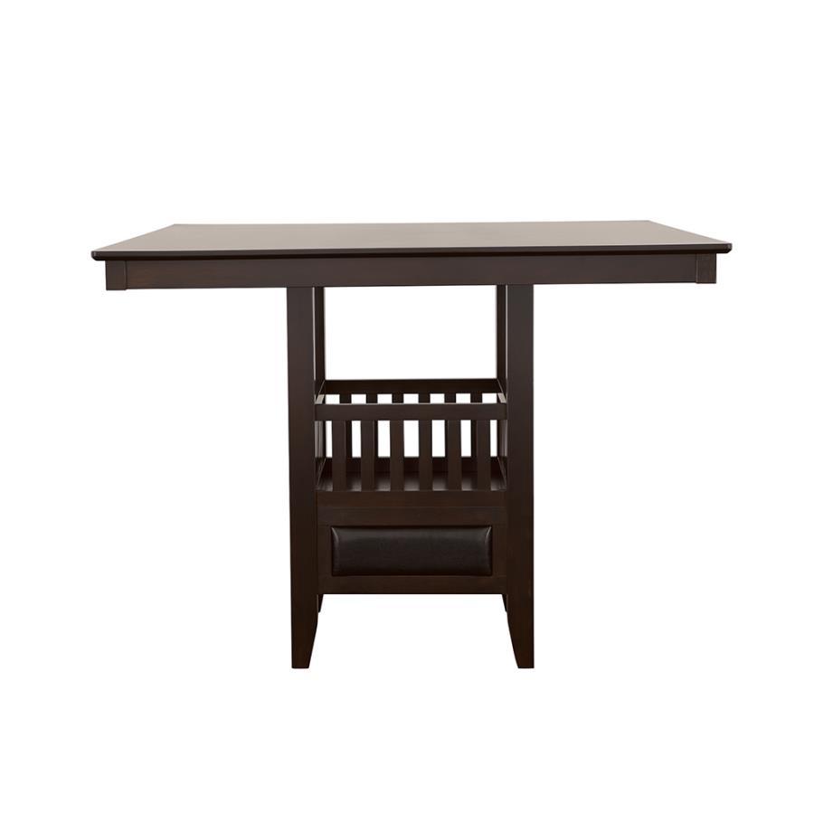 Jaden - Square Counter Height Dining Table - Espresso Counter Tables by CoasterEveryday - Walls Furniture & Mattress