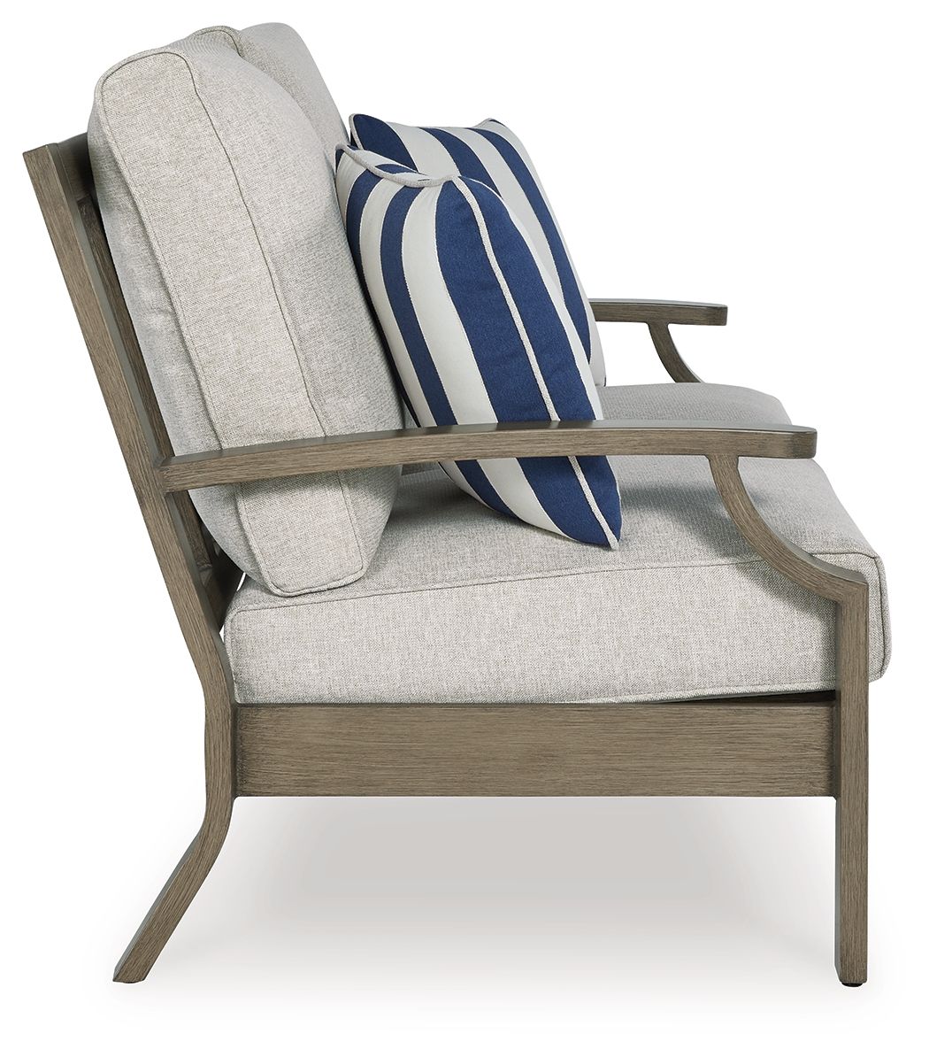 Rainier Ranch - Loveseat With Cushion - Brown / Beige Loveseats by Signature Design by Ashley® - Walls Furniture & Mattress