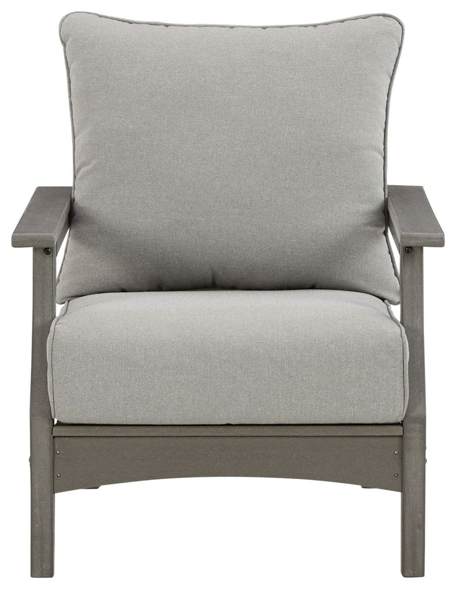 Visola - Lounge Chair w/Cushion (Set of 2) - Gray Chair Sets by Signature Design by Ashley® - Walls Furniture & Mattress
