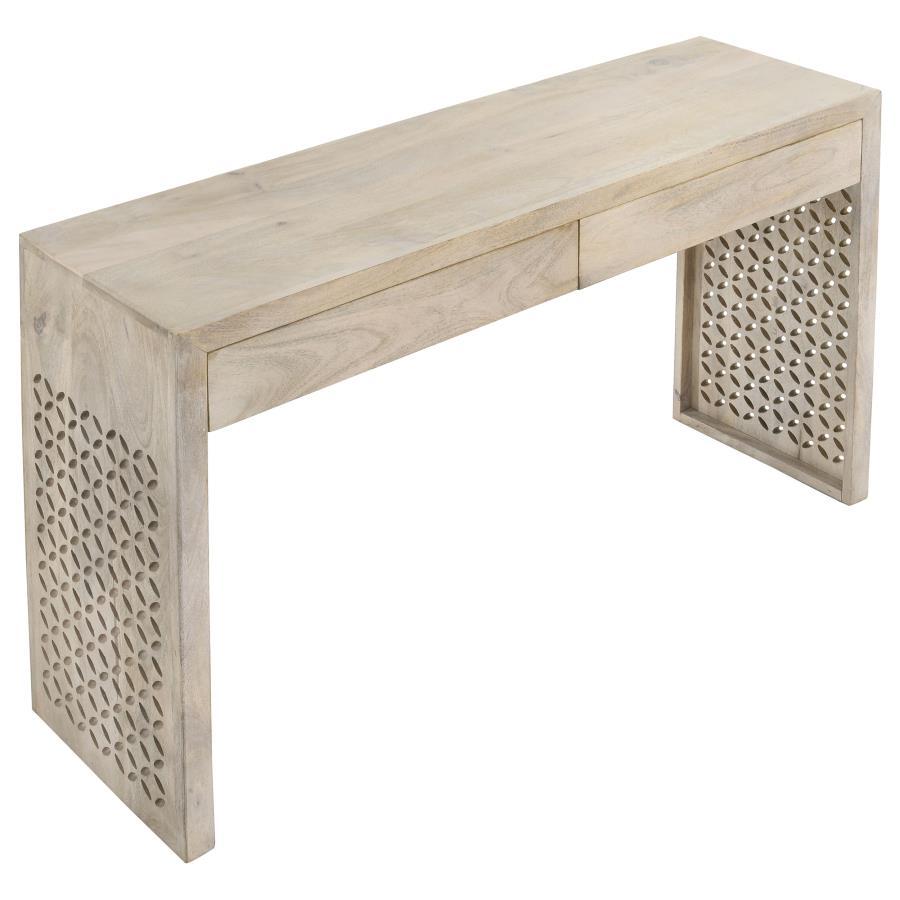 Rickman - 2 - Drawer Wood Entryway Console Table - White Washed Console Tables by CoasterEssence - Walls Furniture & Mattress