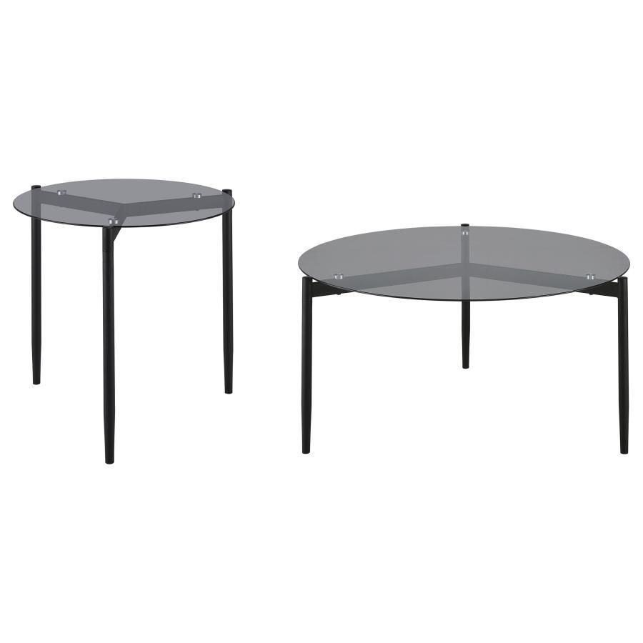 Rosalie - Round Coffee And End Table Set Table Sets by Coaster Fine Furniture - Walls Furniture & Mattress