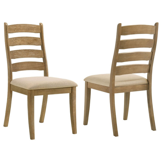 Danvers - Wood Dining Side Chair (Set of 2) - Brown Oak Chair Sets by Coaster Fine Furniture - Walls Furniture & Mattress