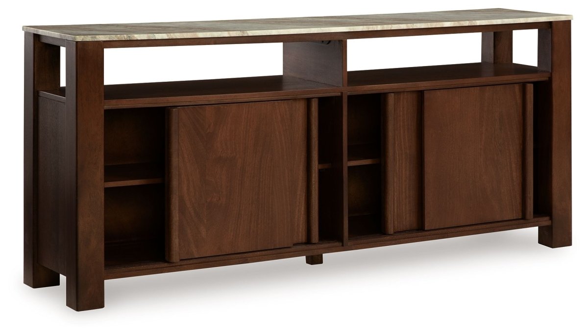 Tobinville - Accent Cabinet - Dark Brown Accent Cabinets by Signature Design by Ashley® - Walls Furniture & Mattress