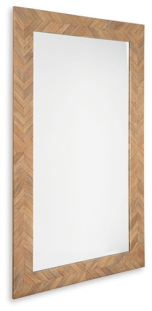 Waylane - Floor Mirror - Brown Floor Mirrors by Signature Design by Ashley® - Walls Furniture & Mattress