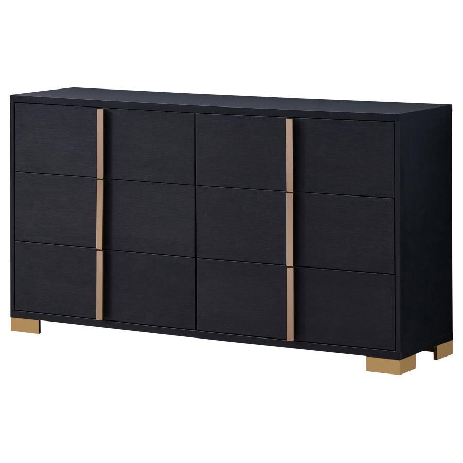 Marceline - 6 - Drawer Dresser Dressers by Coaster Fine Furniture - Walls Furniture & Mattress
