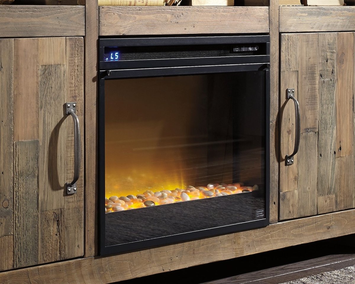 Entertainment Accessories - Fireplace Insert Glass/Stone - Black Fireplace Inserts by Signature Design by Ashley® - Walls Furniture & Mattress