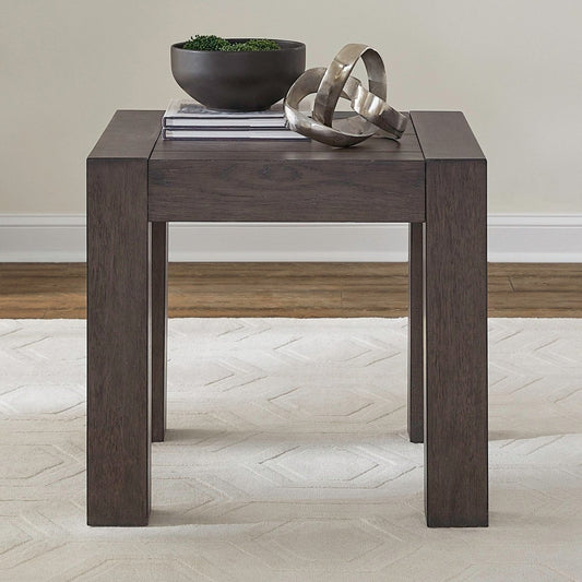 Cascade Falls - Square End Table - Satin Espresso End Tables by Liberty Furniture - Walls Furniture & Mattress