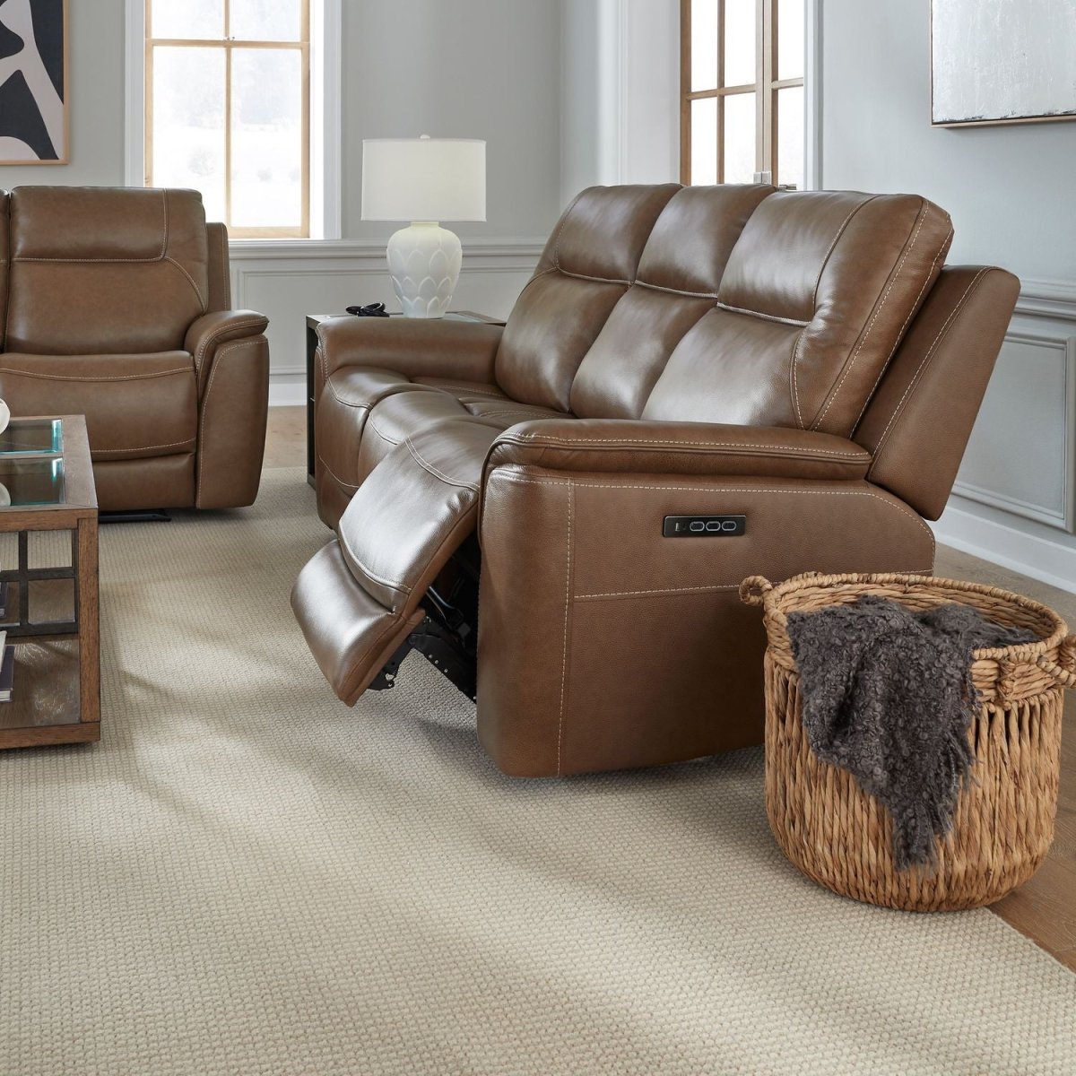 Collins - Sofa P3 & ZG - Brown Reclining Sofas by Liberty Furniture - Walls Furniture & Mattress