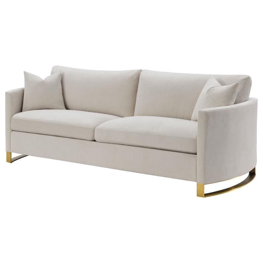 Corliss - Upholstered Arched Arm Sofa Stationary Sofas by CoasterElevations - Walls Furniture & Mattress