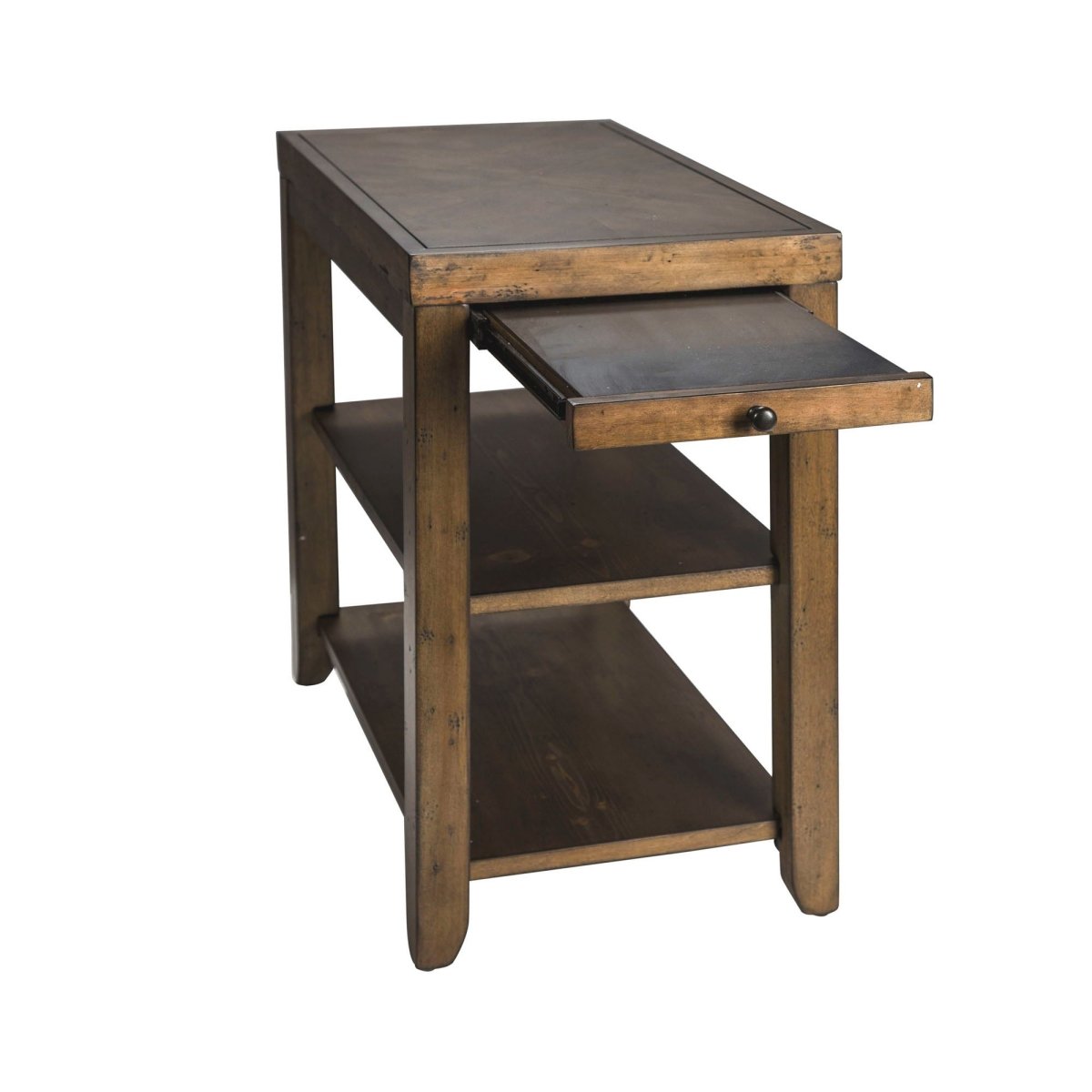 Mitchell - Chair Side Table - Dark Brown Chair Side Tables by Liberty Furniture - Walls Furniture & Mattress
