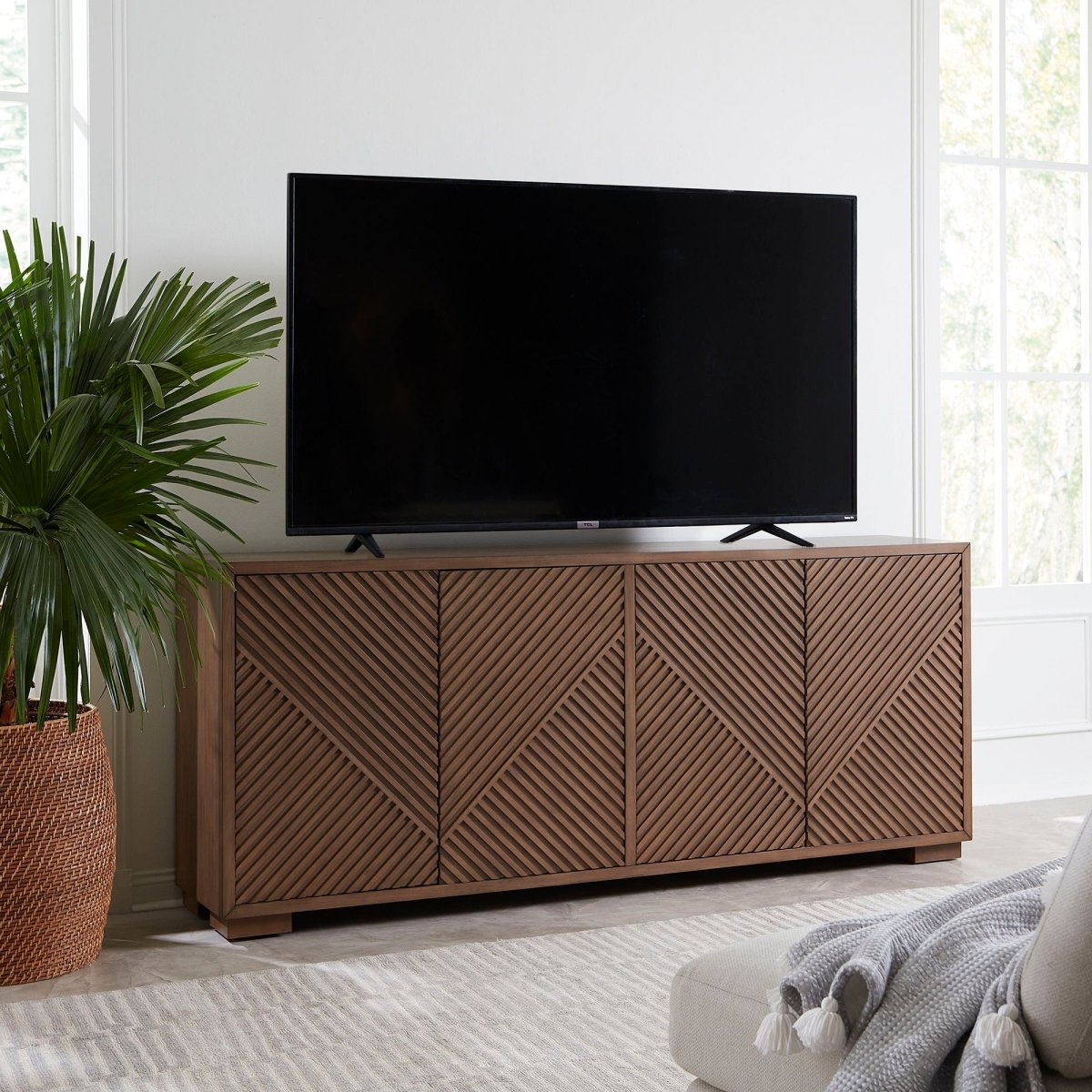 Easton - 82" TV Console - Urban Bronze TV Stands by Liberty Furniture - Walls Furniture & Mattress