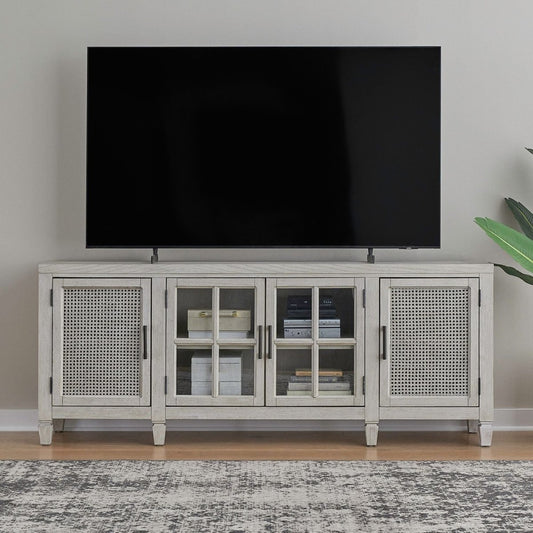 Caruso Heights - 82" TV Console - White TV Stands by Liberty Furniture - Walls Furniture & Mattress