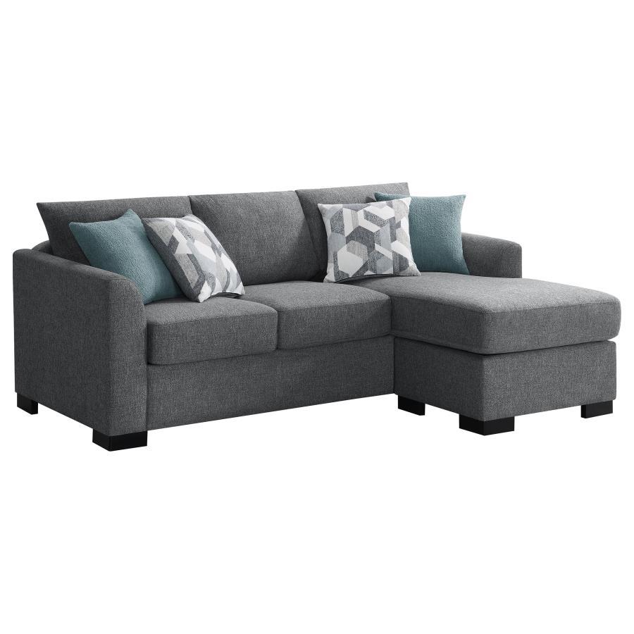 Storey - Upholstered Sleeper Sectional Chaise Sofa Sleeper Sectionals by CoasterEveryday - Walls Furniture & Mattress