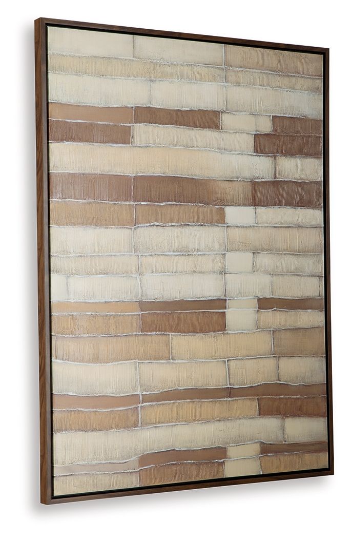 Kalanmore - Wall Art - Brown / Tan / White Canvas Art by Signature Design by Ashley® - Walls Furniture & Mattress
