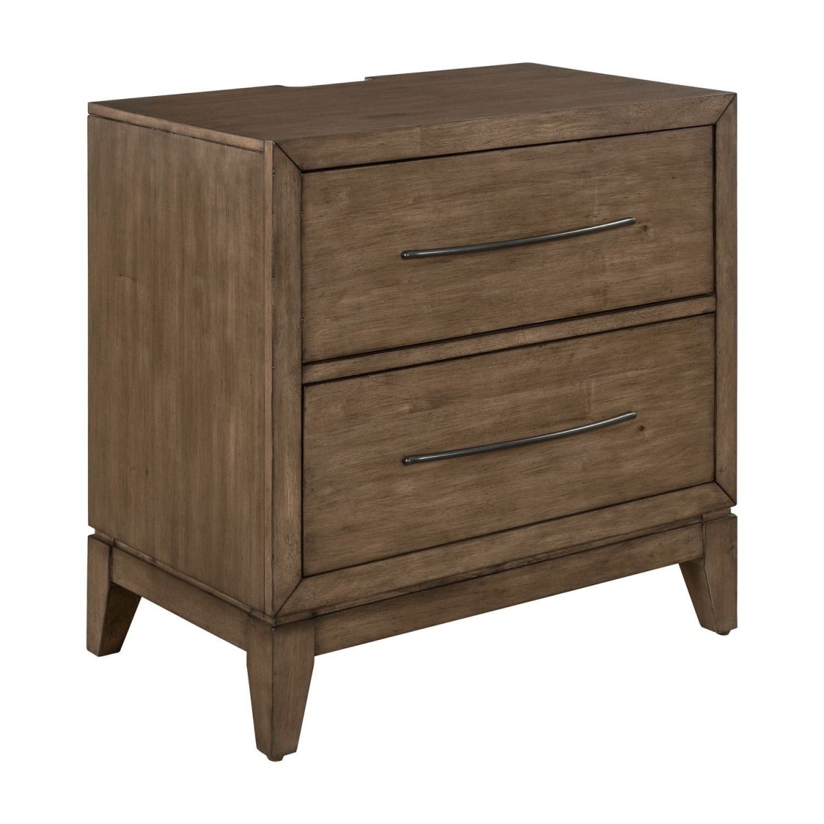 Shaker Lakes - Nightstand With Charging Station - Brown Nightstands w/ Charging Stations by Liberty Furniture - Walls Furniture & Mattress