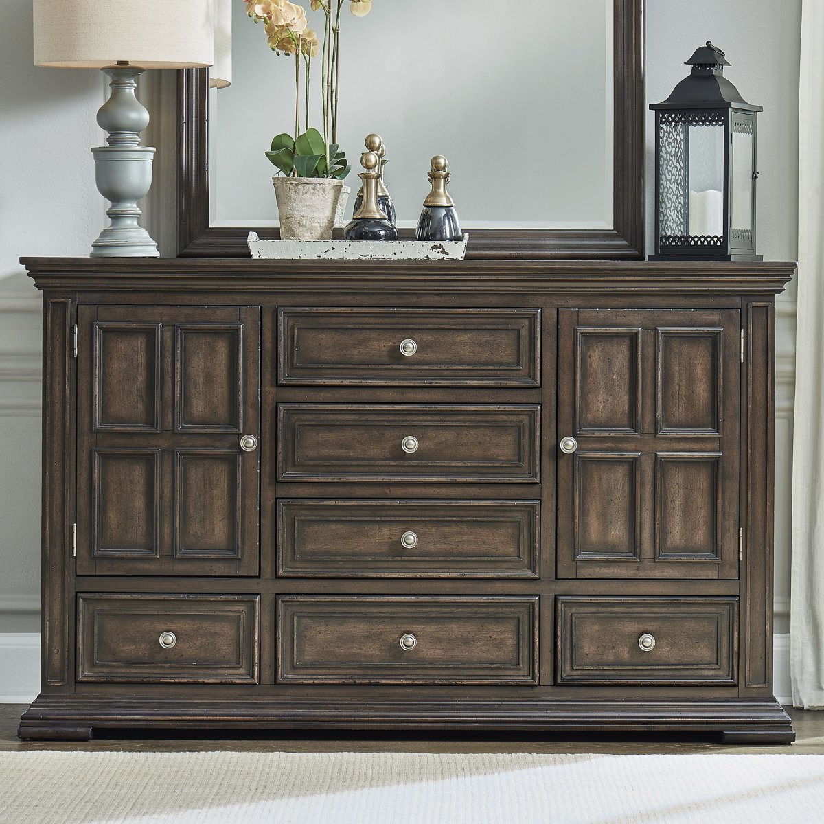 Big Valley - 2 Door 6 Drawer Dresser Dressers by Liberty Furniture - Walls Furniture & Mattress