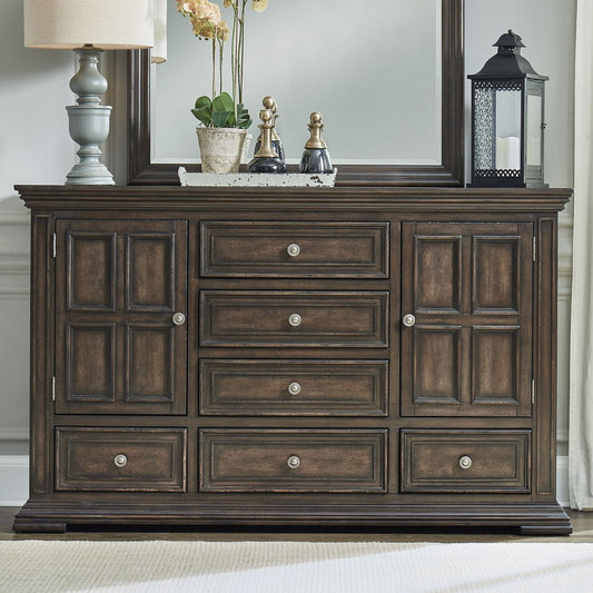 Big Valley - 2 Door 6 Drawer Dresser Dressers by Liberty Furniture - Walls Furniture & Mattress