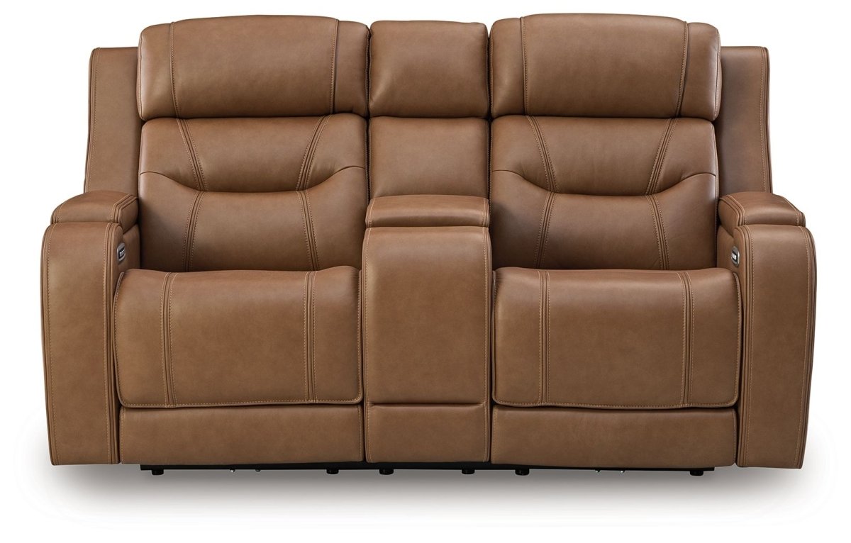 Knightington - Power Reclining Loveseat With Audio Seating Reclining Loveseats by Signature Design by Ashley® - Walls Furniture & Mattress