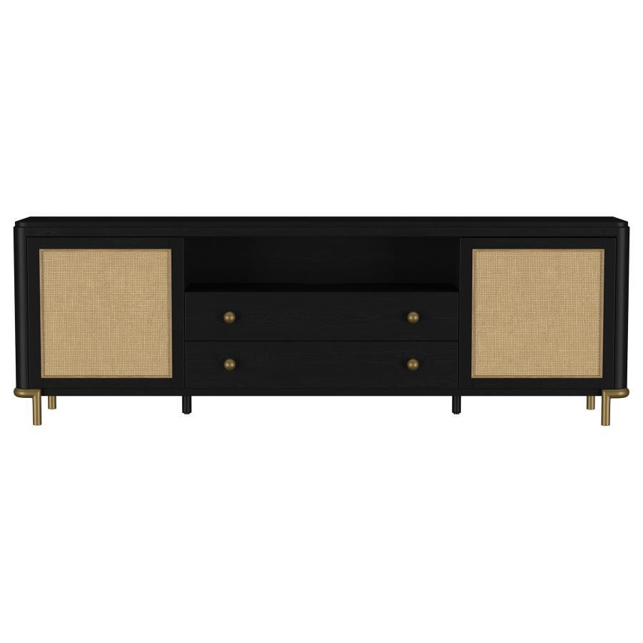 Arini - Rattan Cane 2 - Door TV Stand Media Console TV Stands by Coaster Fine Furniture - Walls Furniture & Mattress