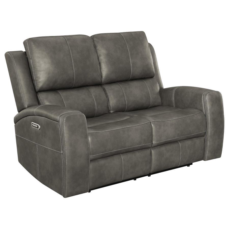 Brickston - Triple Power Reclining Loveseat Reclining Loveseats by Coaster Fine Furniture - Walls Furniture & Mattress