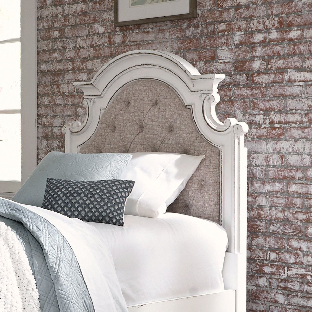 Magnolia Manor - Uph Panel Headboard Upholstered Headboards by Liberty Furniture - Walls Furniture & Mattress