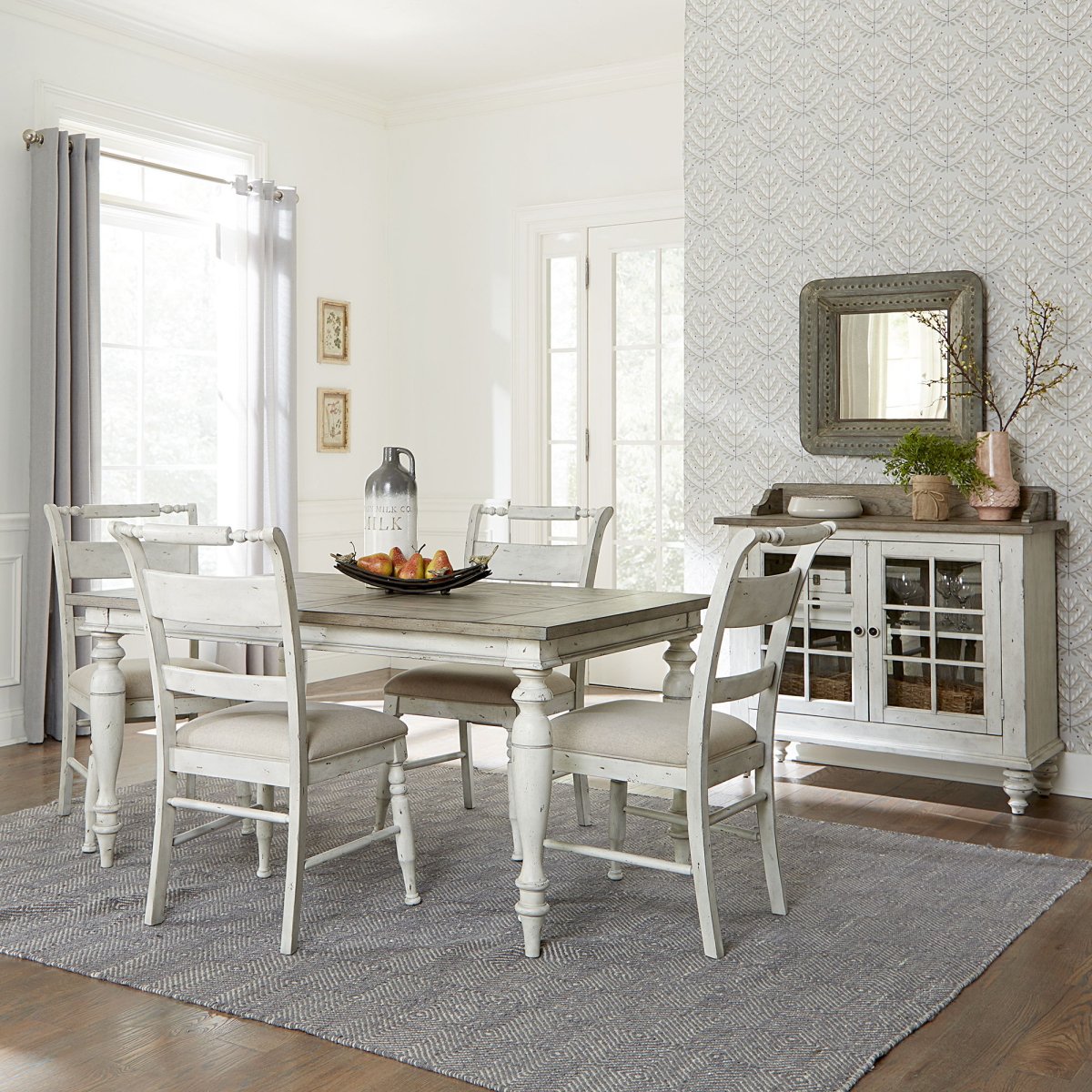 Whitney - Rectangular Table Set 5 Piece Dining Room Sets by Liberty Furniture - Walls Furniture & Mattress