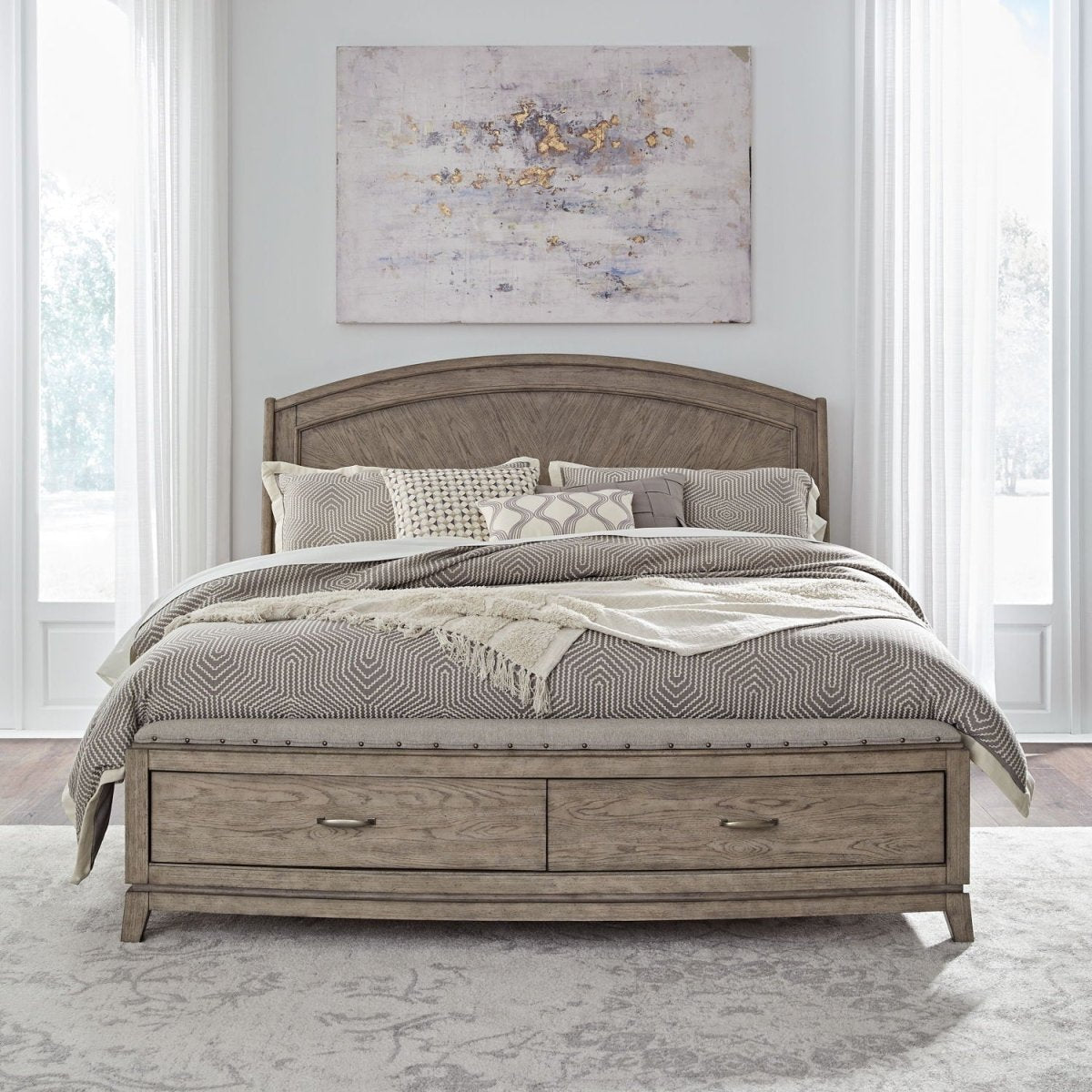 Avalon - Panel Storage Bed Storage Beds by Liberty Furniture - Walls Furniture & Mattress