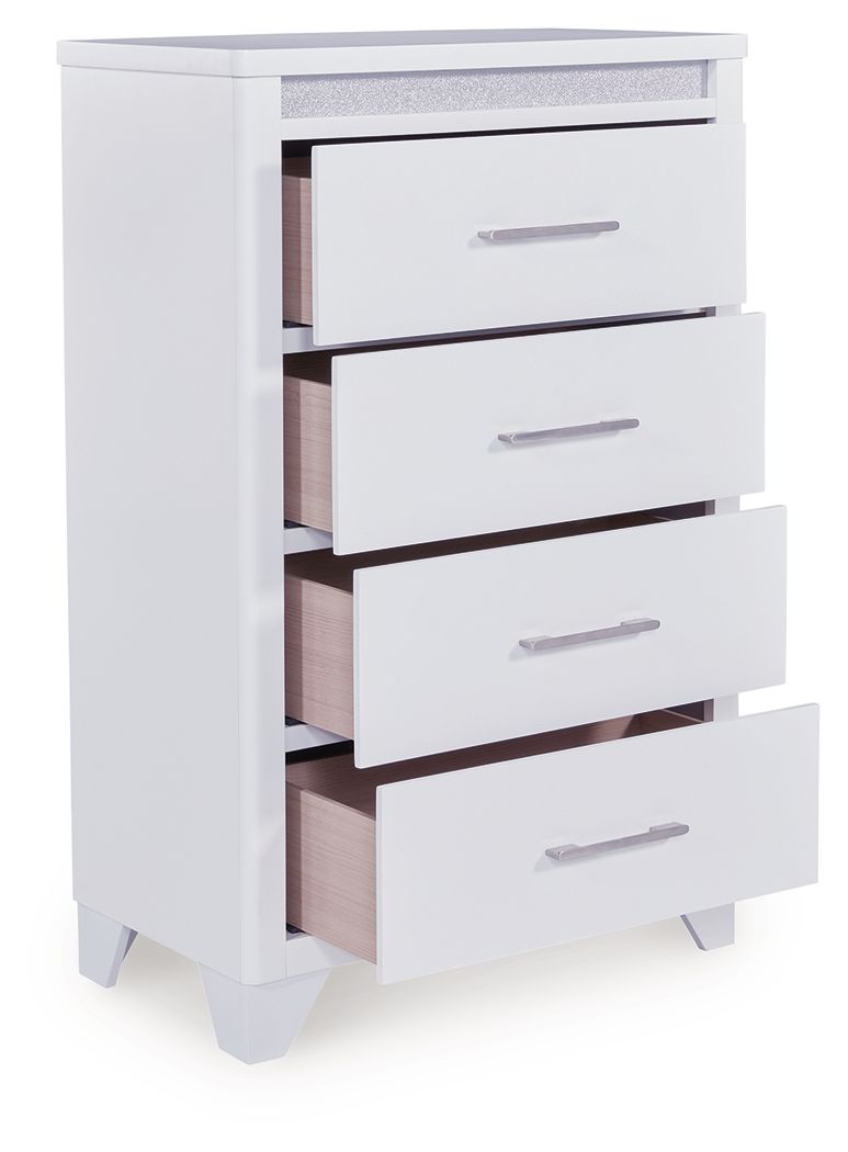 Jarlee - Four Drawer Chest - White Accent Chests by Signature Design by Ashley® - Walls Furniture & Mattress