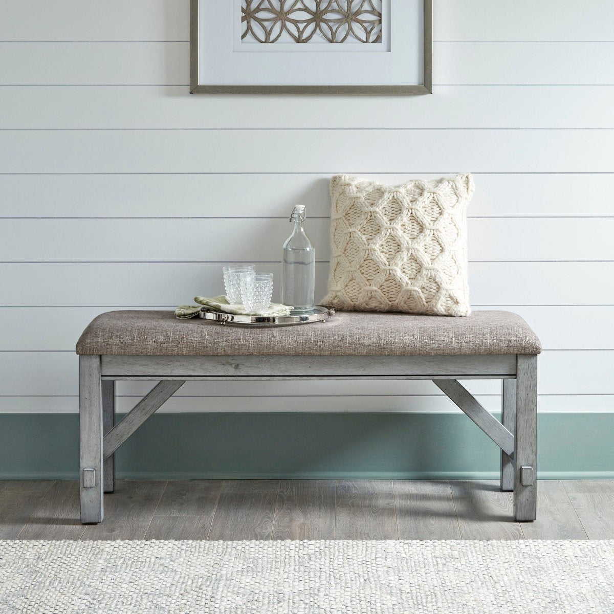 Newport - Dining Bench - Gray Dining Benches by Liberty Furniture - Walls Furniture & Mattress