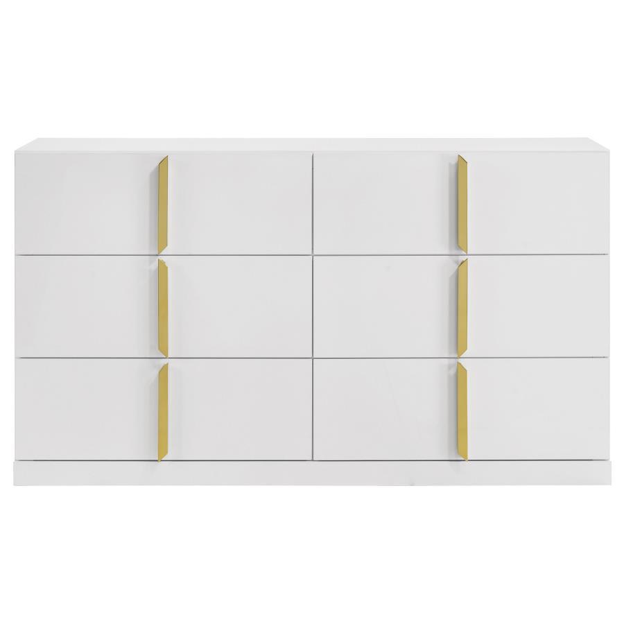 Ines - 6 - Drawer Bedroom Dresser Cabinet Dressers by Coaster Fine Furniture - Walls Furniture & Mattress