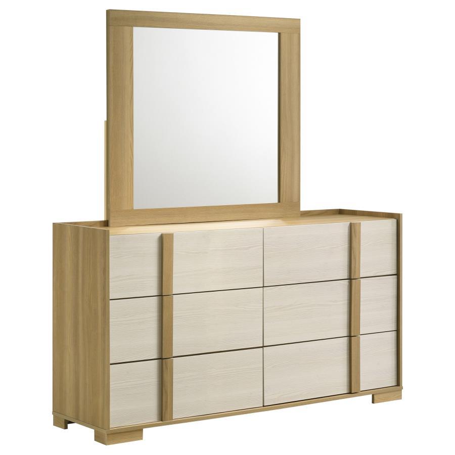 Hyland - 6 - Drawer Dresser Dresser & Mirror by Coaster Fine Furniture - Walls Furniture & Mattress